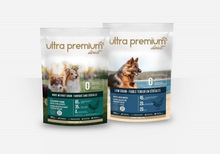 1 € l'échantillon croquettes et pâtées pour chiens Ultra Premium Direct