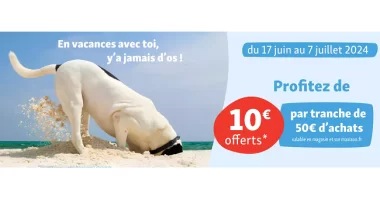 Code Maxi Zoo : 10€ offerts par tranche de 50€ d’achat cet été !
